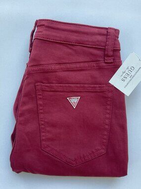 Guess Women’s Red High Rise Skinny Jeans Stretch Size 25